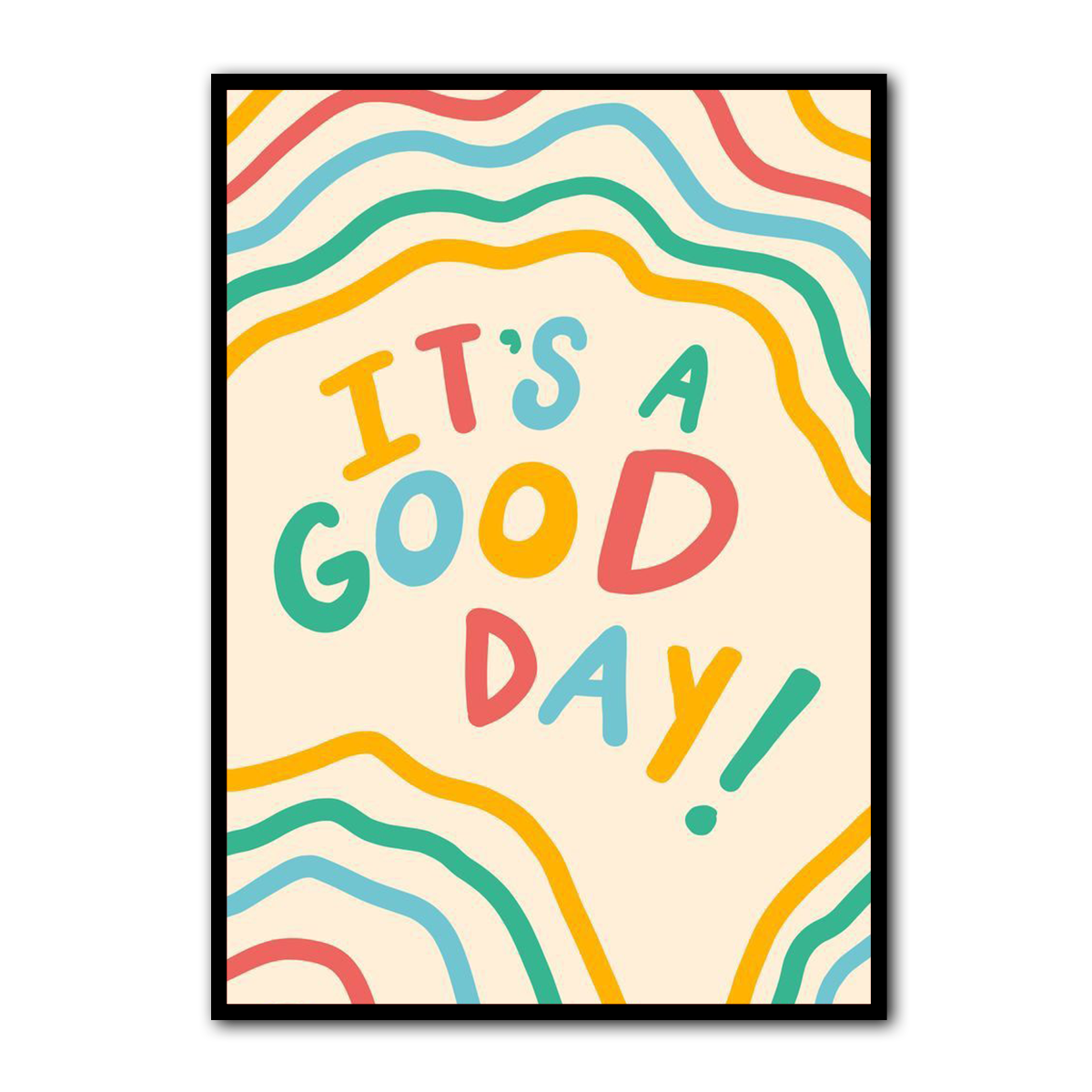Positive Quote Kids Wall Art – Colourful HD Metal Print