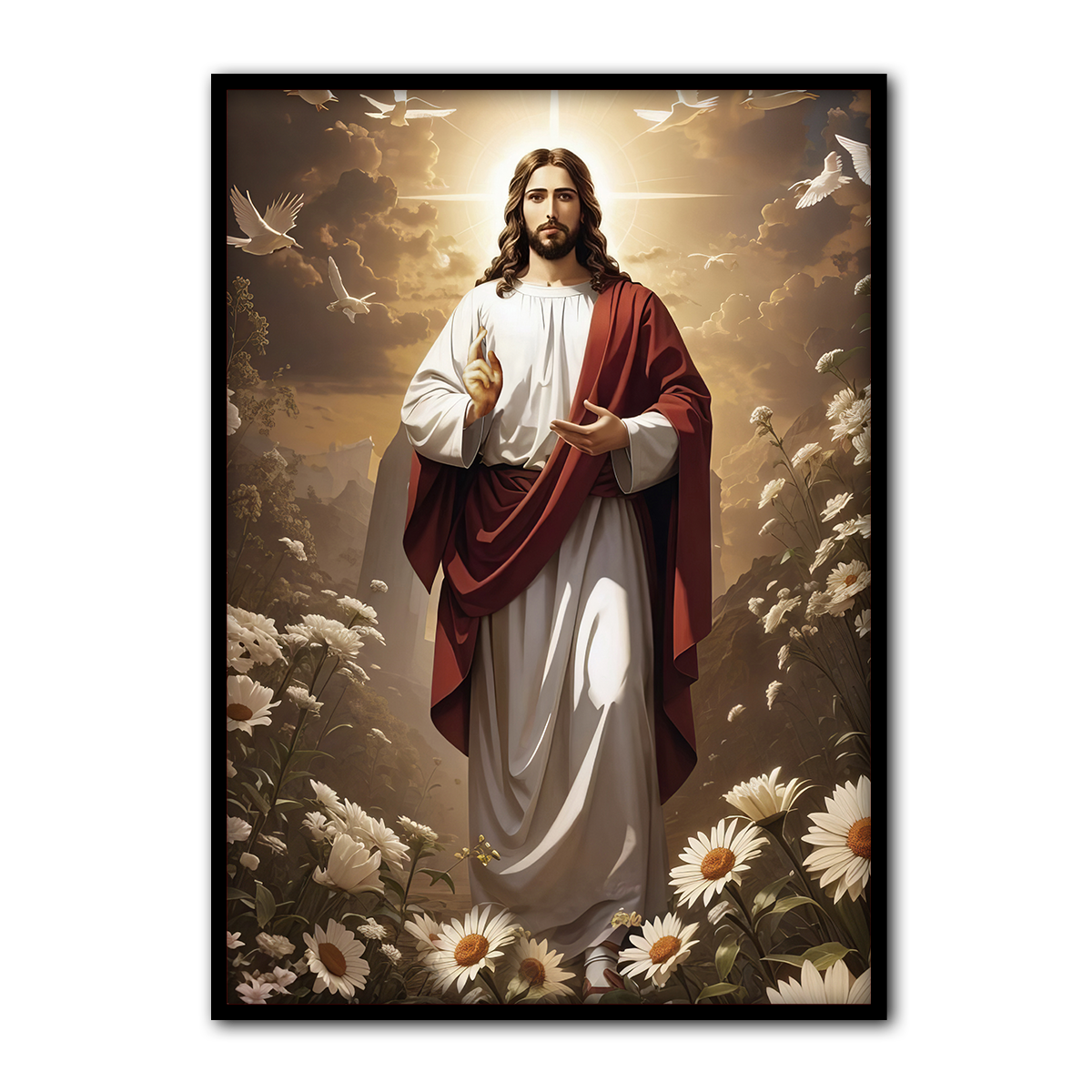 Radiance of Christ – Jesus Metal Wall Art