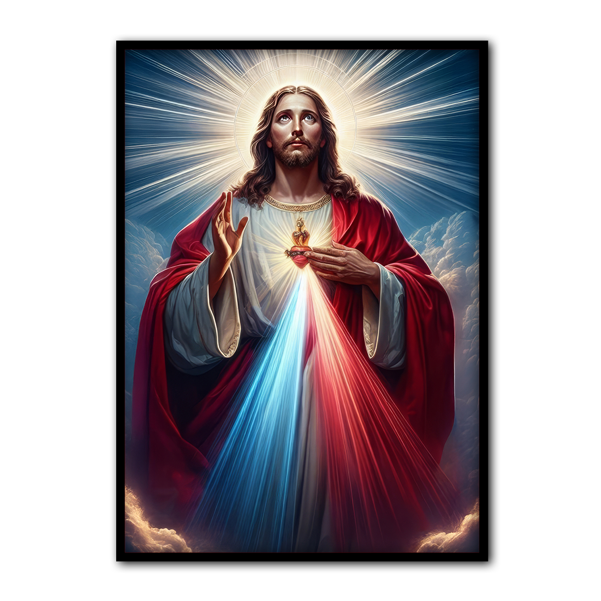Divine Mercy of Jesus – Sacred Light Metal Wall Art