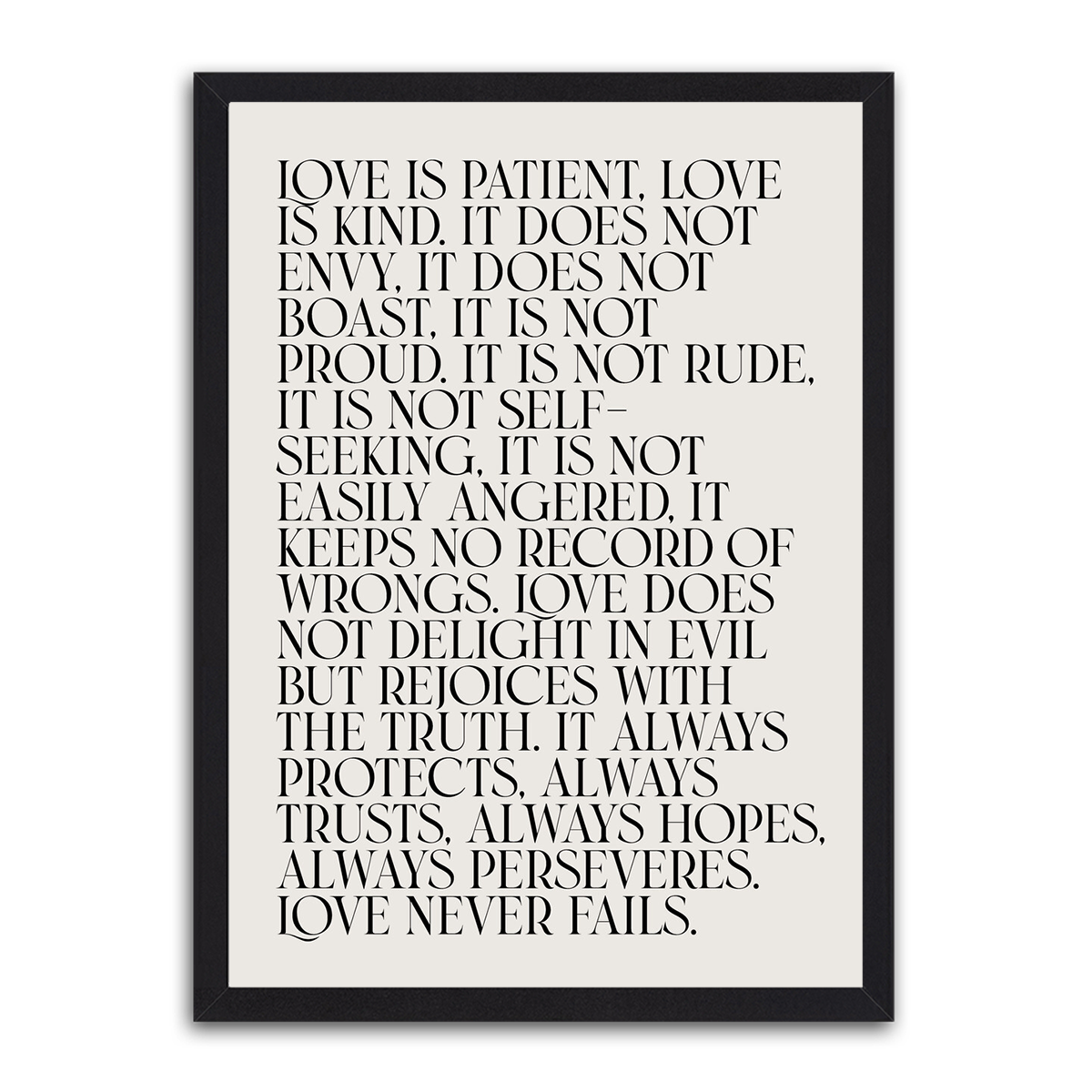 Love is Patient HD Metal Wall Art