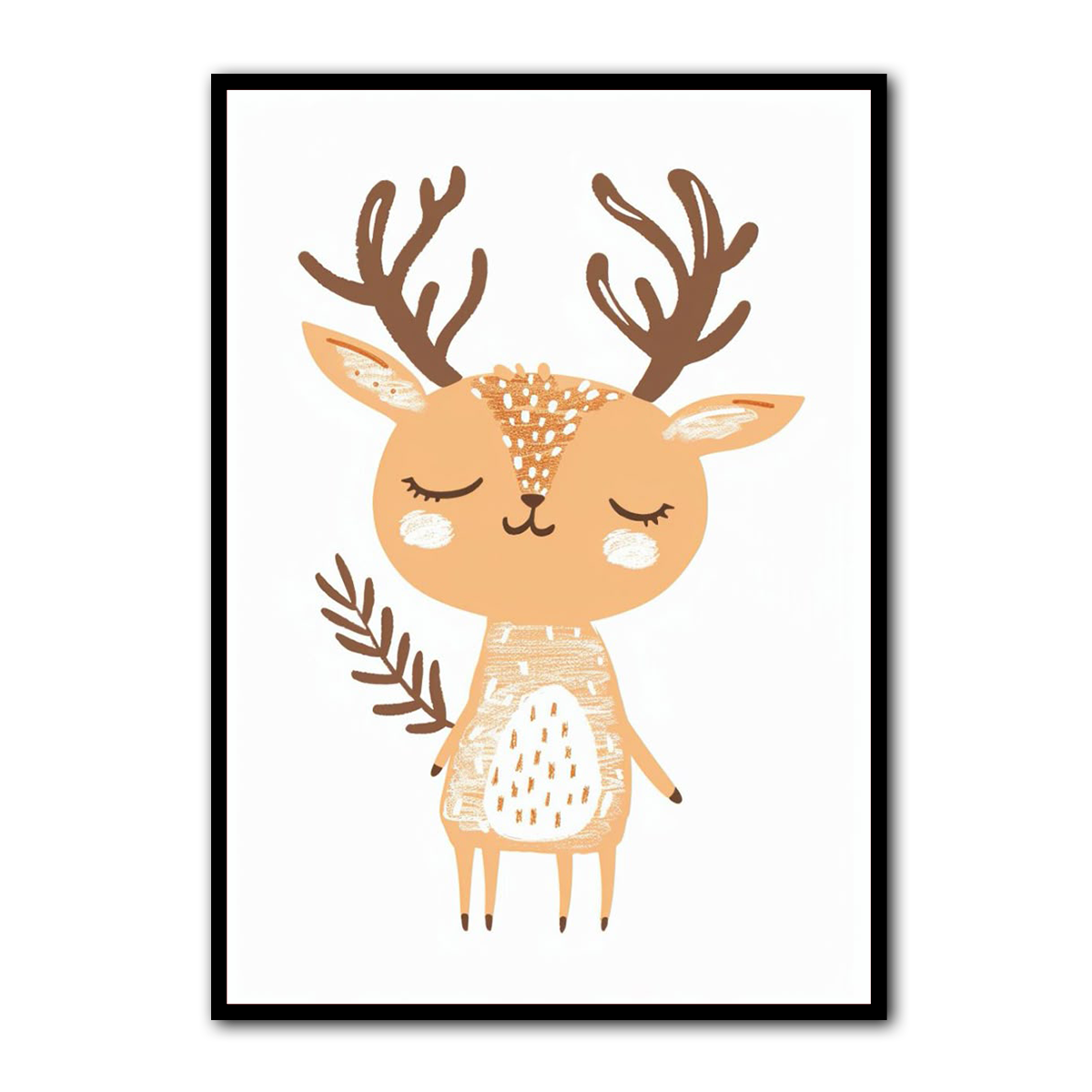 Dreamy Deer Kids Metal Wall Art