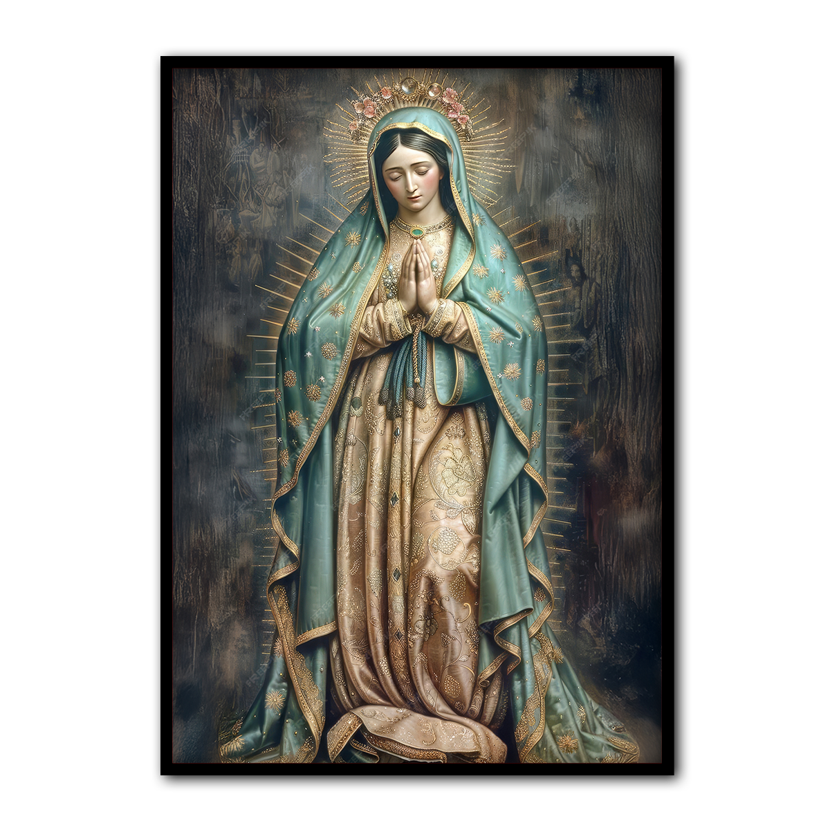 The Blessed Mother – Our Lady of Guadalupe Christian Metal Wall Art