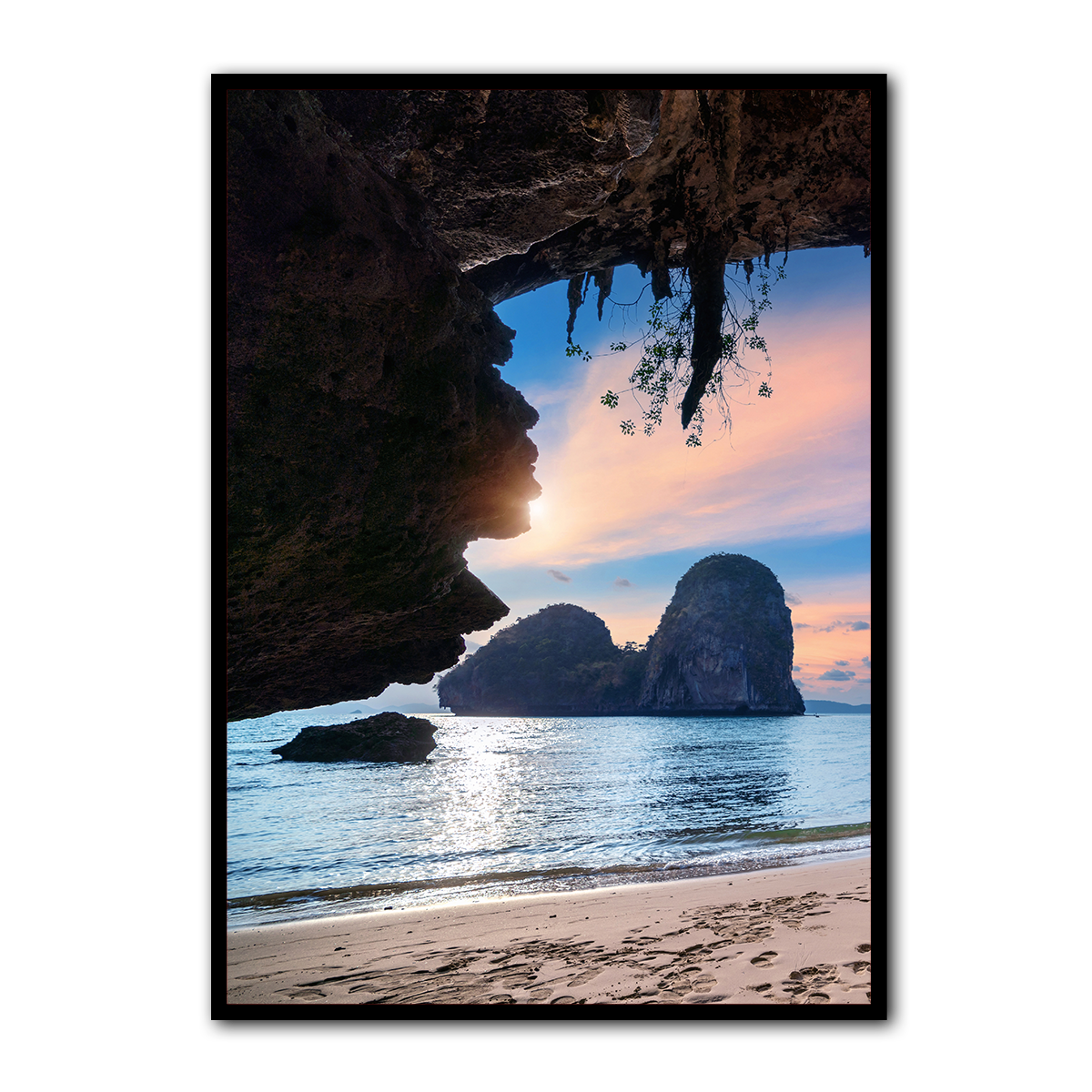 Hidden Cove Beach Metal Wall Art