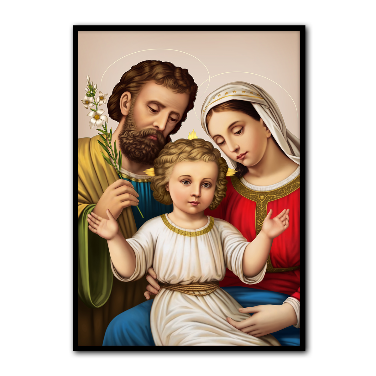 Blessed Home – Holy Family HD Metal Christian Wall Art