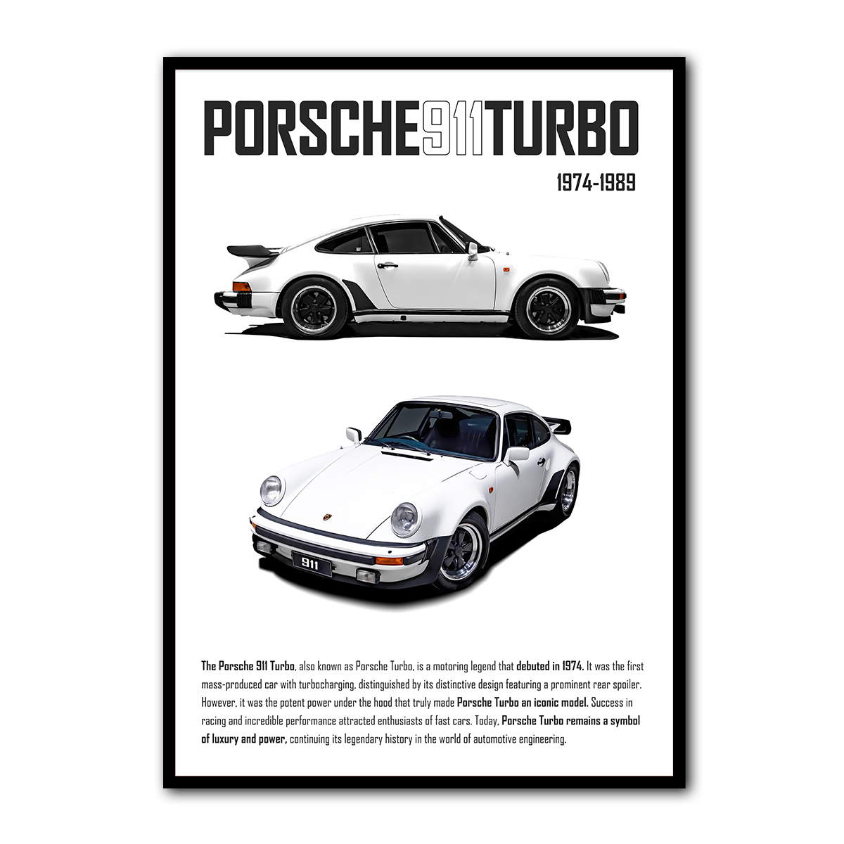 Porsche 911 Turbo Metal Wall Art