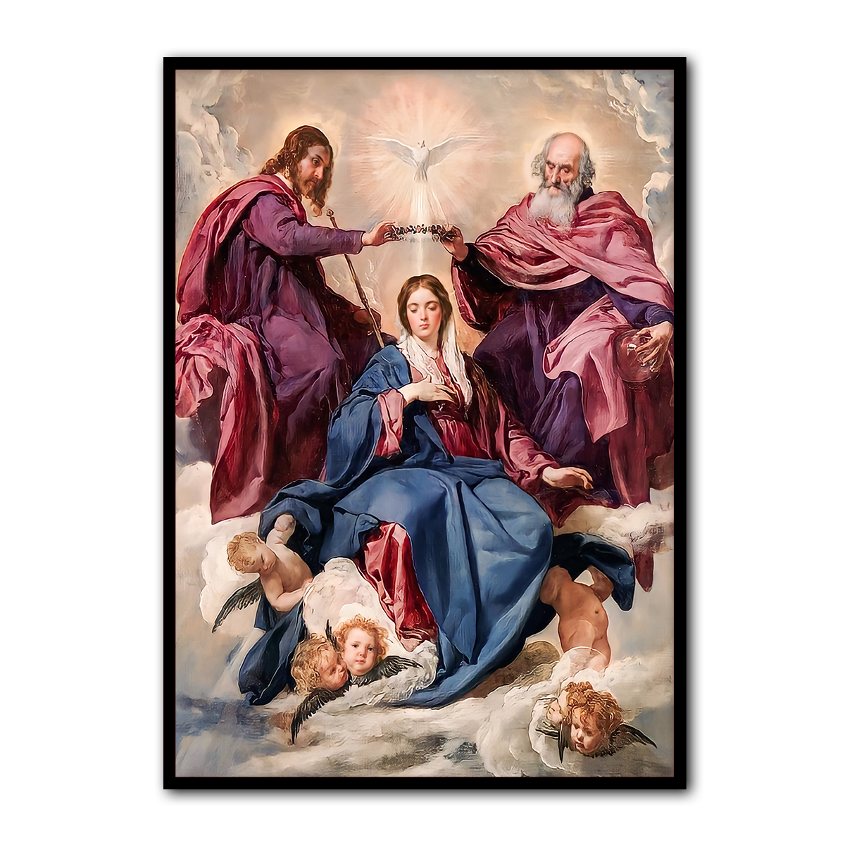 The Coronation of the Virgin Mary – Heavenly Glory HD Metal Wall Art