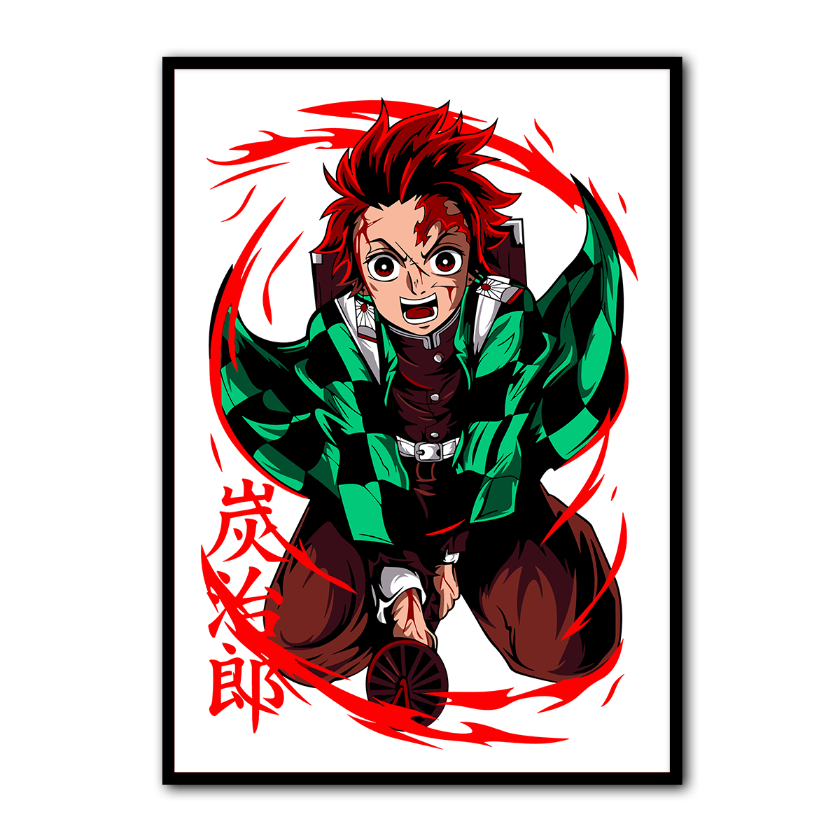 Tanjiro Demon Slayer Metal Wall Art