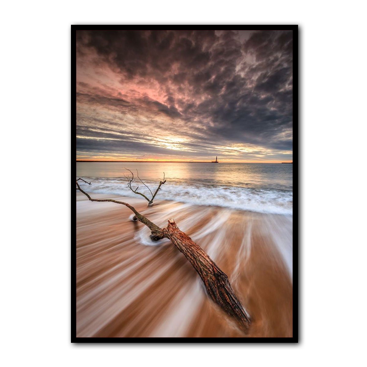 Driftwood Serenity Beach Metal Wall Art