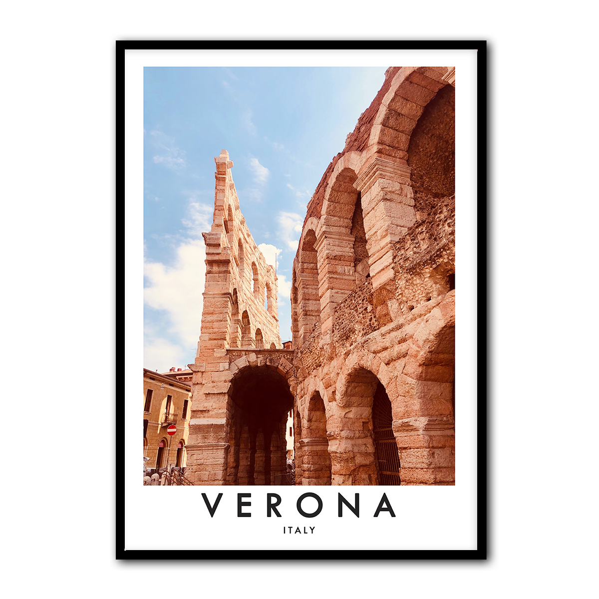 Historic Verona Architecture Metal Wall Art