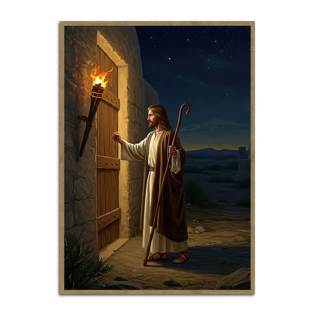 Jesus Knocking at the Door – Christian Metal Wall Art