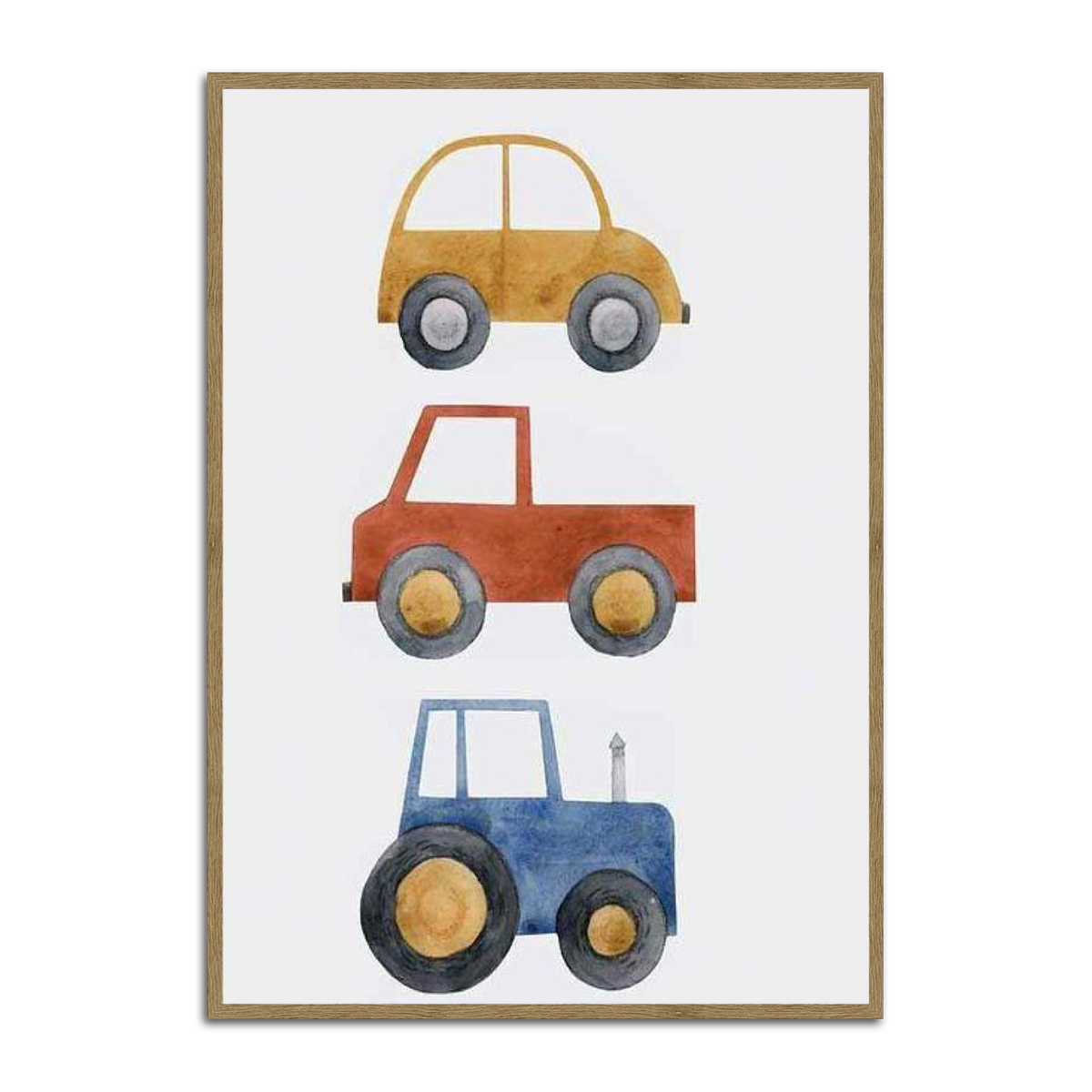 Kids Car Collection Metal Wall Art