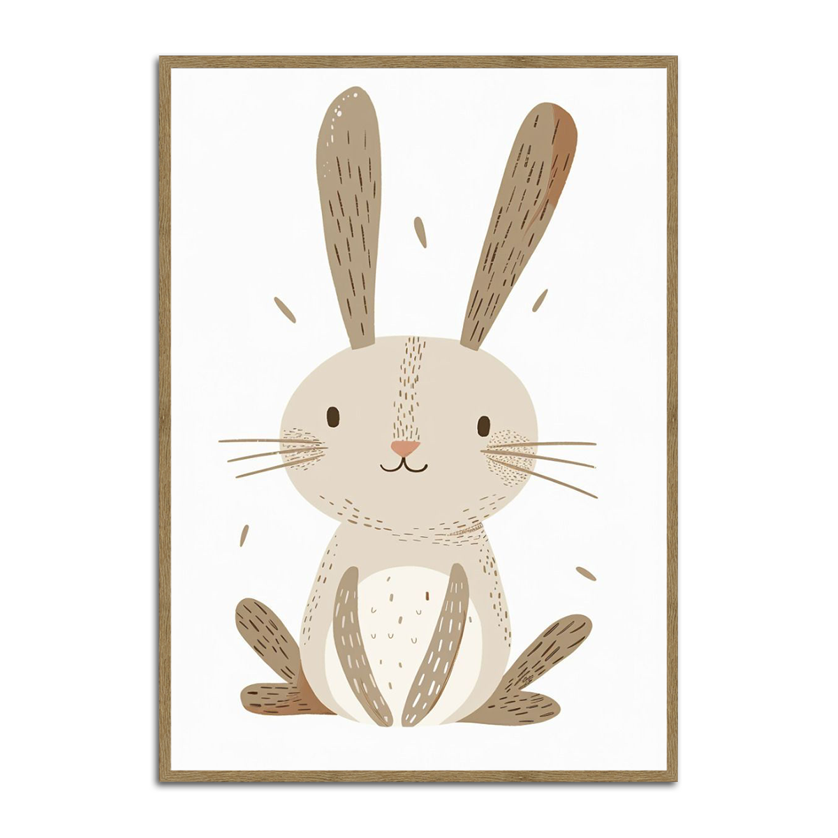 Sweet Bunny Kids Metal Wall Art