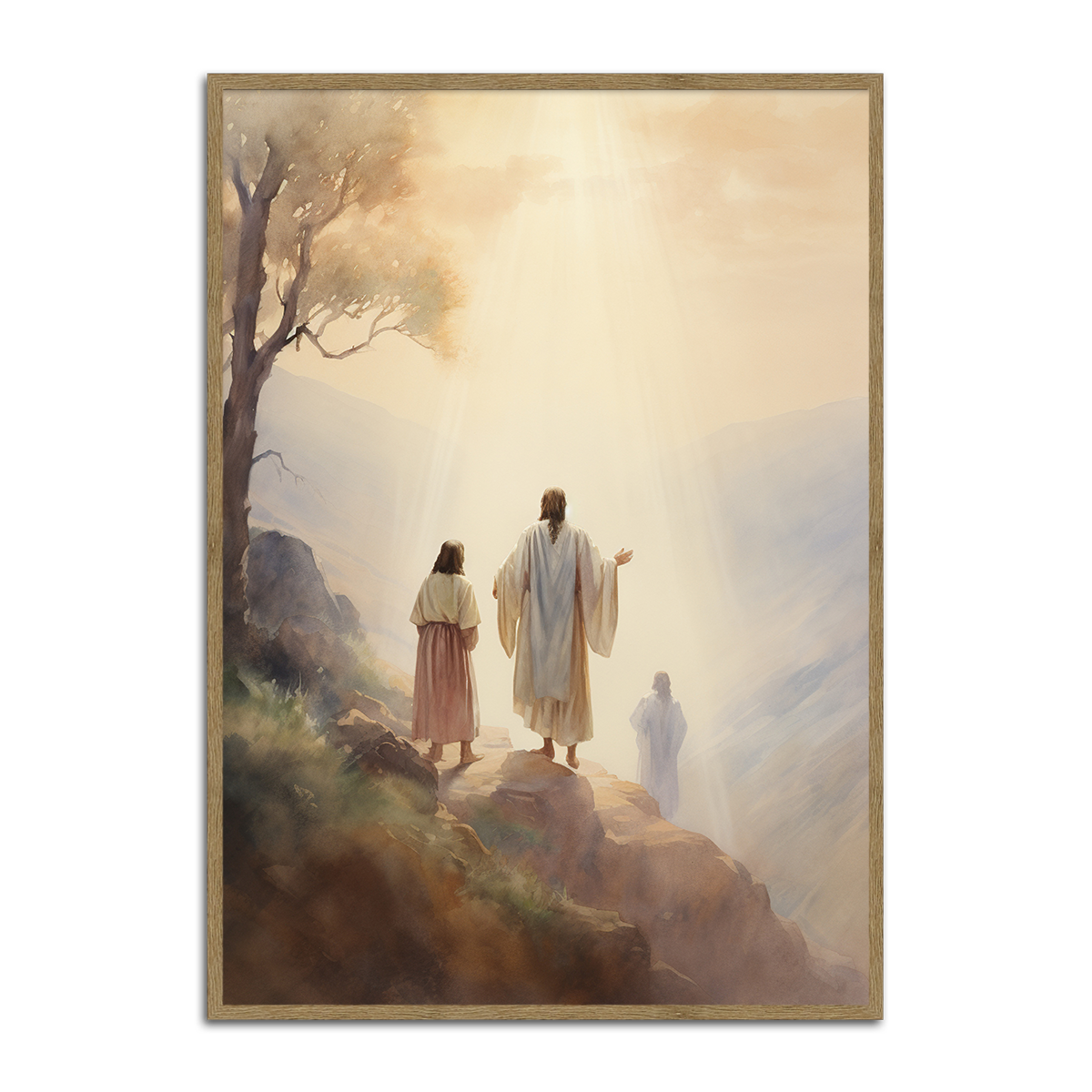 Walk in His Light – Jesus and Disciples HD Metal Wall Art