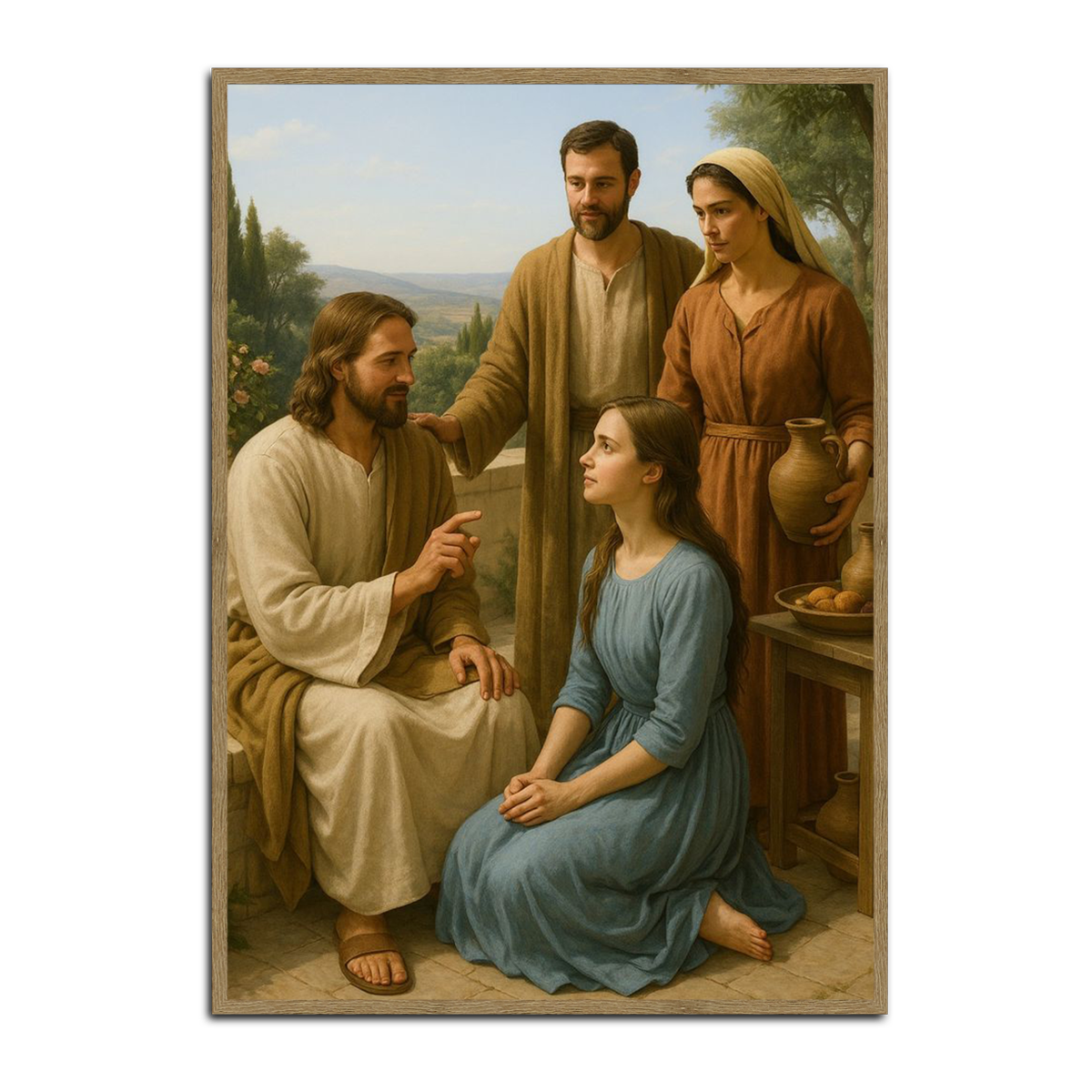 “At the Feet of Jesus” – Christian Metal Wall Art