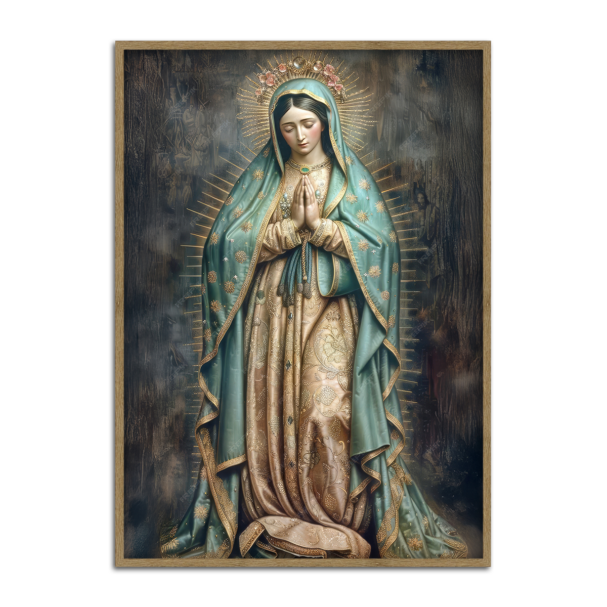 The Blessed Mother – Our Lady of Guadalupe Christian Metal Wall Art