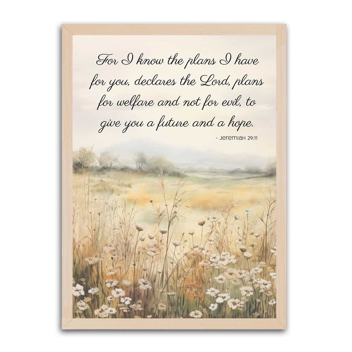 Jeremiah 29:11 Bible Quote - HD Metal Wall Art