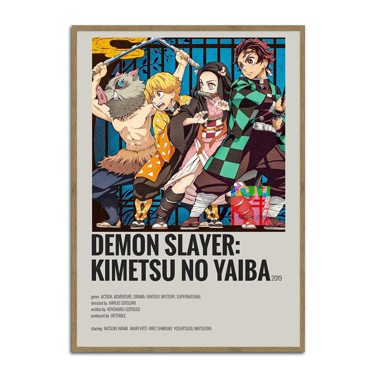 Kimetsu No Yaiba Metal Wall Art