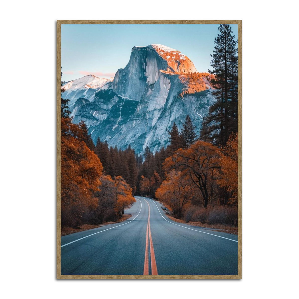 “Road to Yosemite” – Mountain Adventure Metal Wall Art