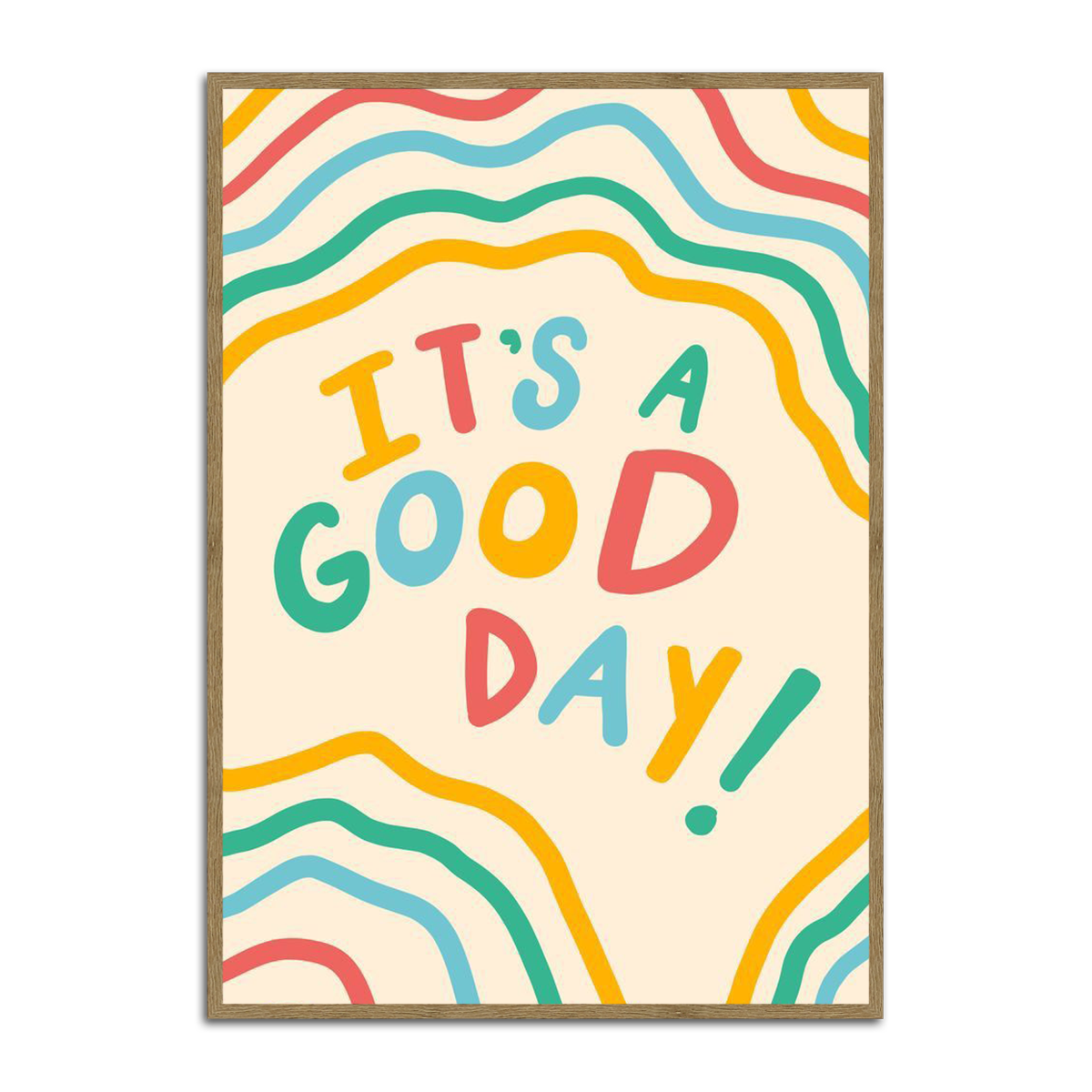 Positive Quote Kids Wall Art – Colourful HD Metal Print