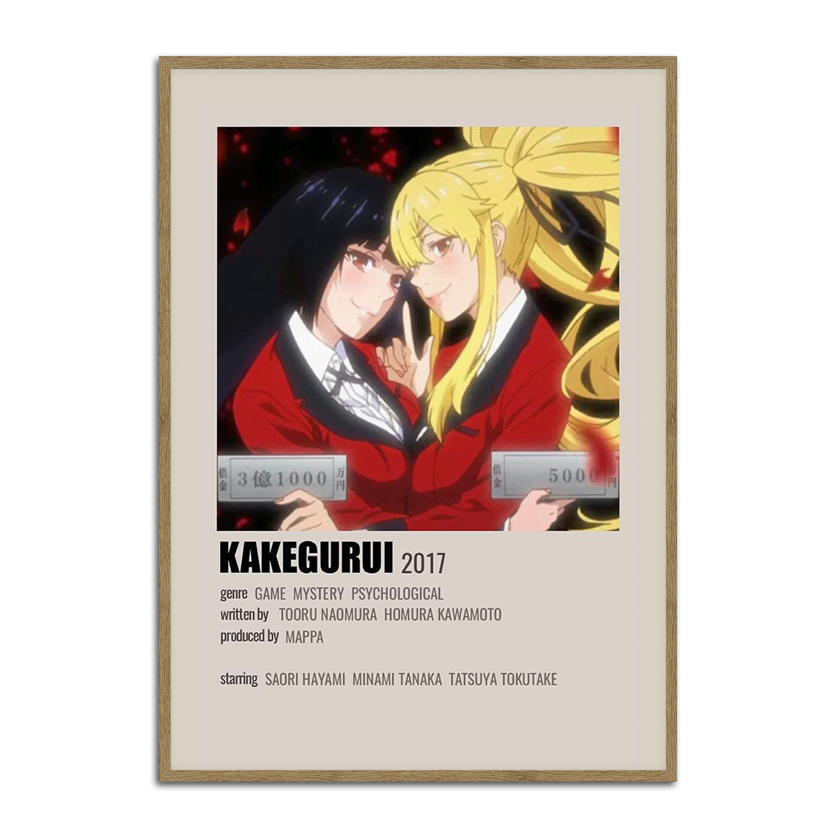 Kakegurui Metal Wall Art