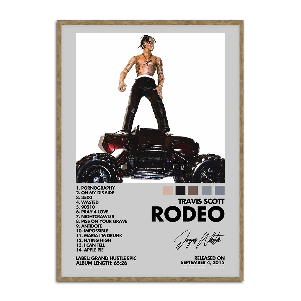 Travis Scott RODEO Cover Metal Wall Art