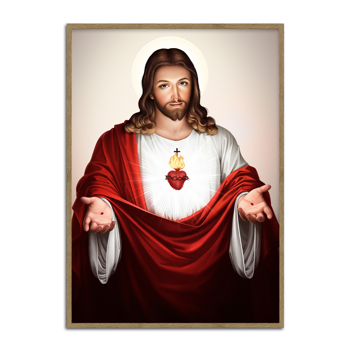 The Sacred Heart – Jesus of Compassion HD Metal Wall Art