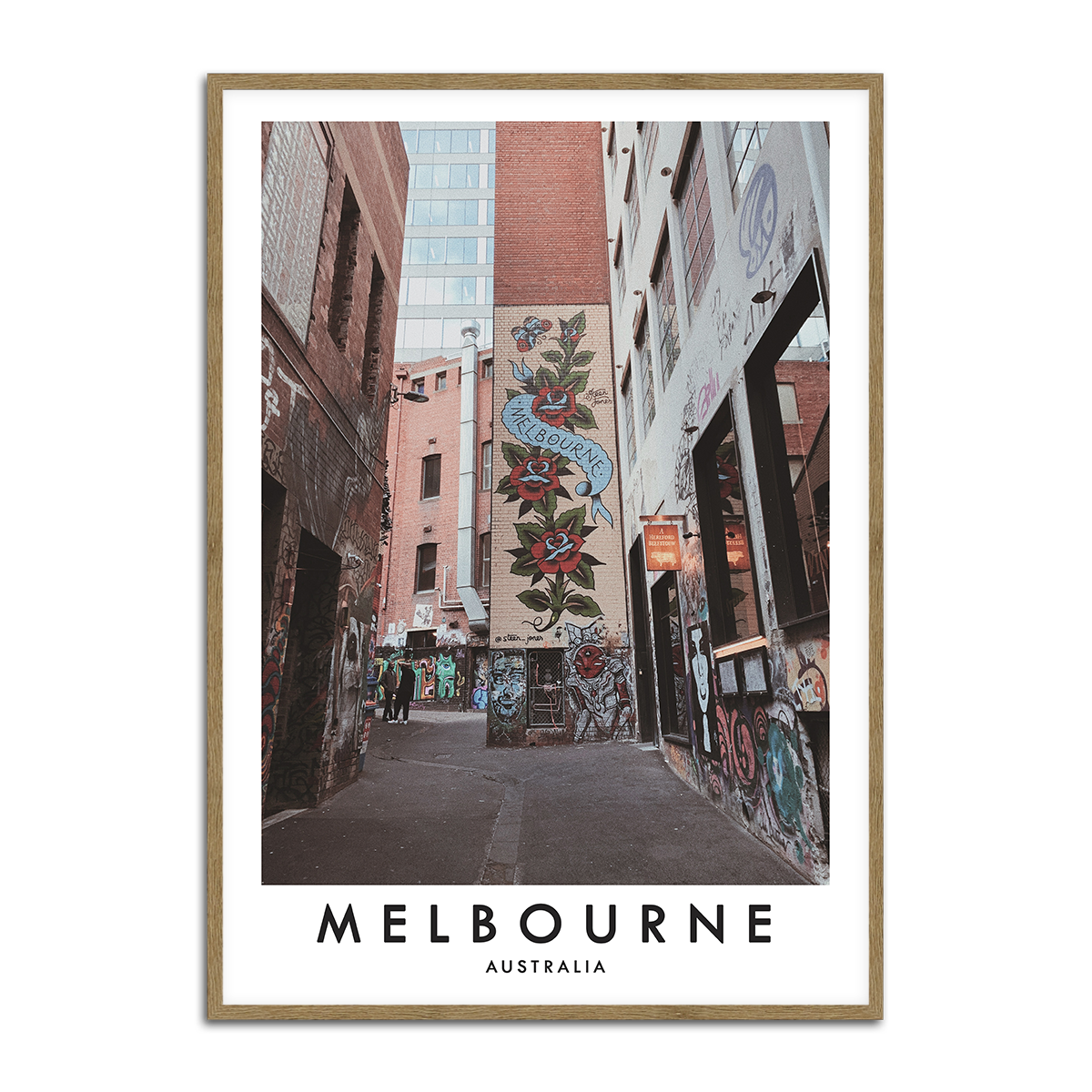 Melbourne Street Art Metal Wall Print