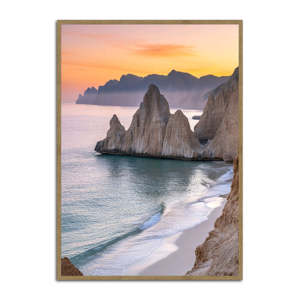 Tranquil Shores Beach Metal Wall Art