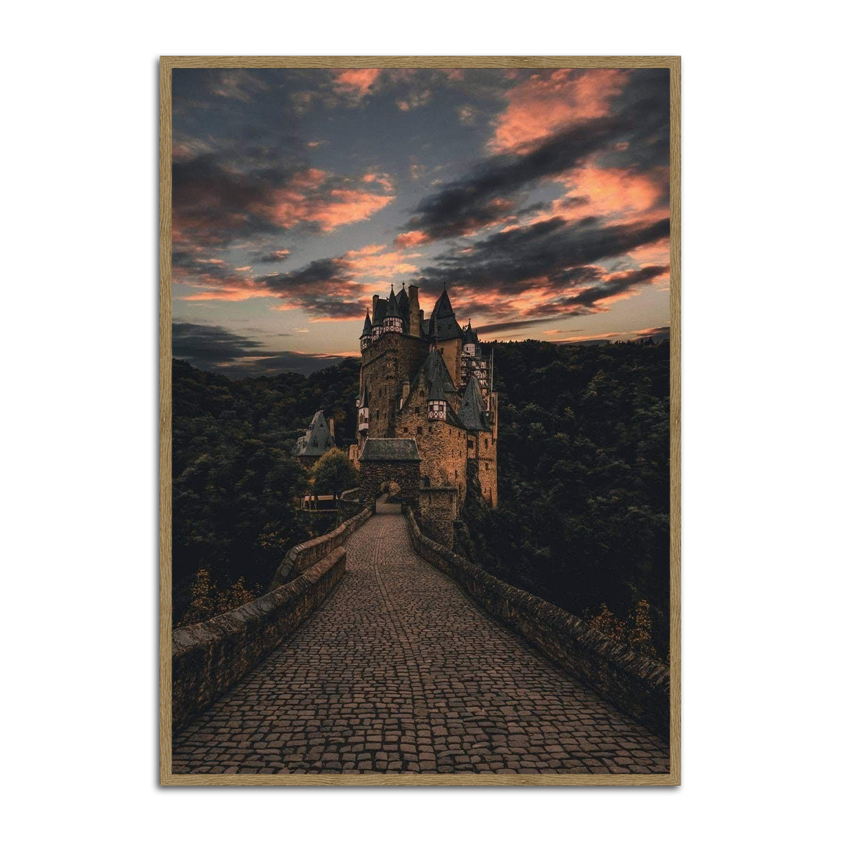 Castle at Dusk – European Travel Photography Metal Wall Art