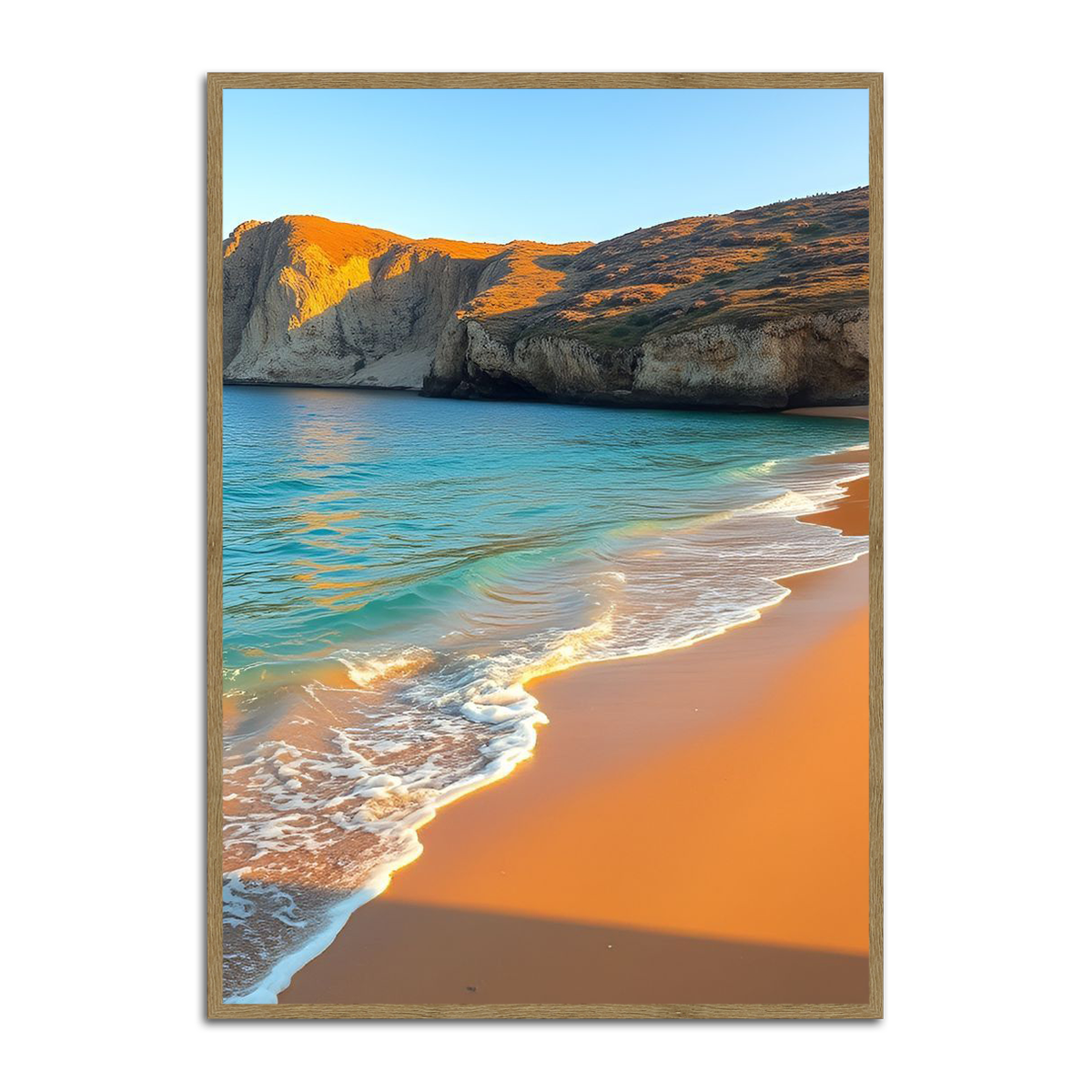 Golden Sands Beach Metal Wall Art