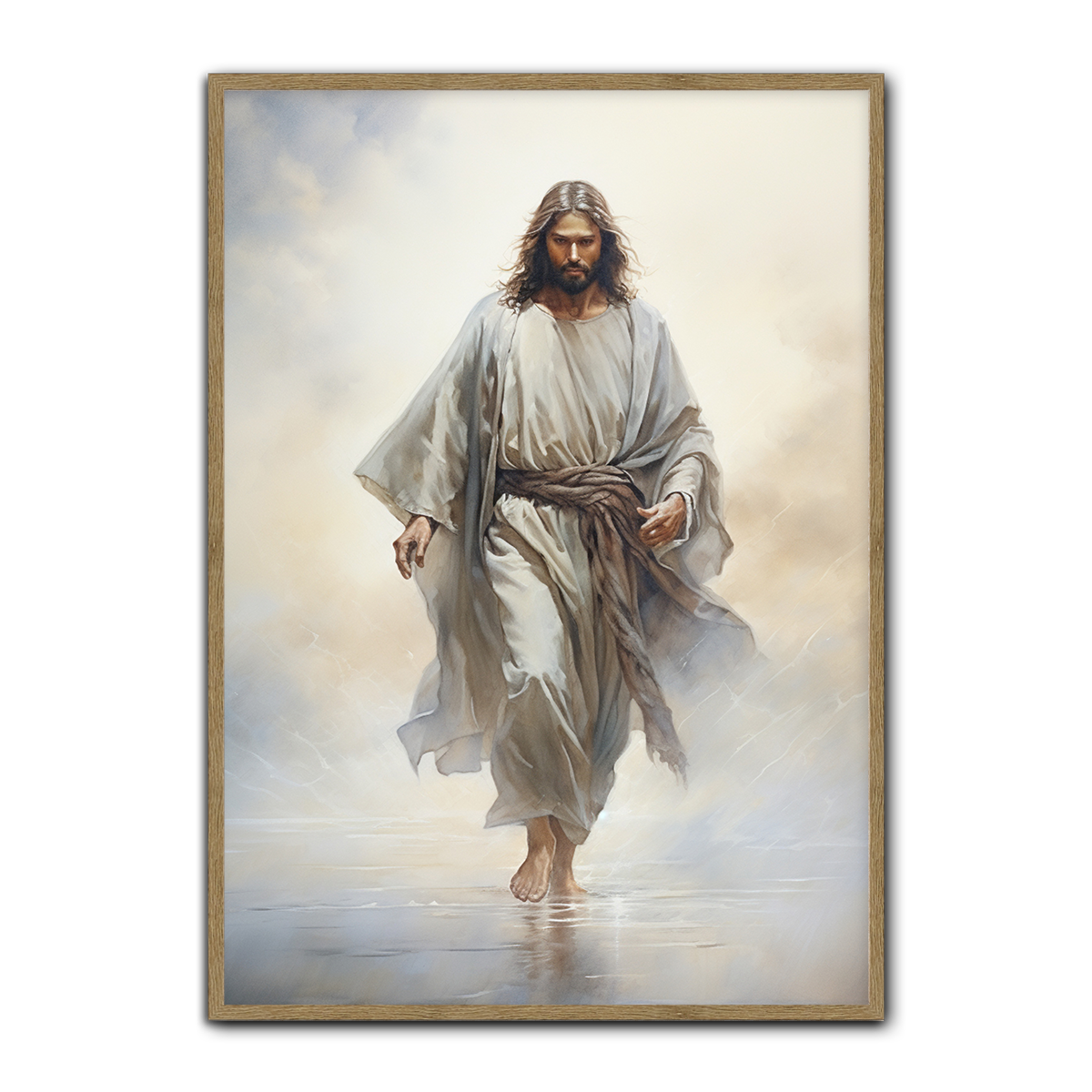 Jesus Walking on Water – Divine Strength HD Metal Wall Art