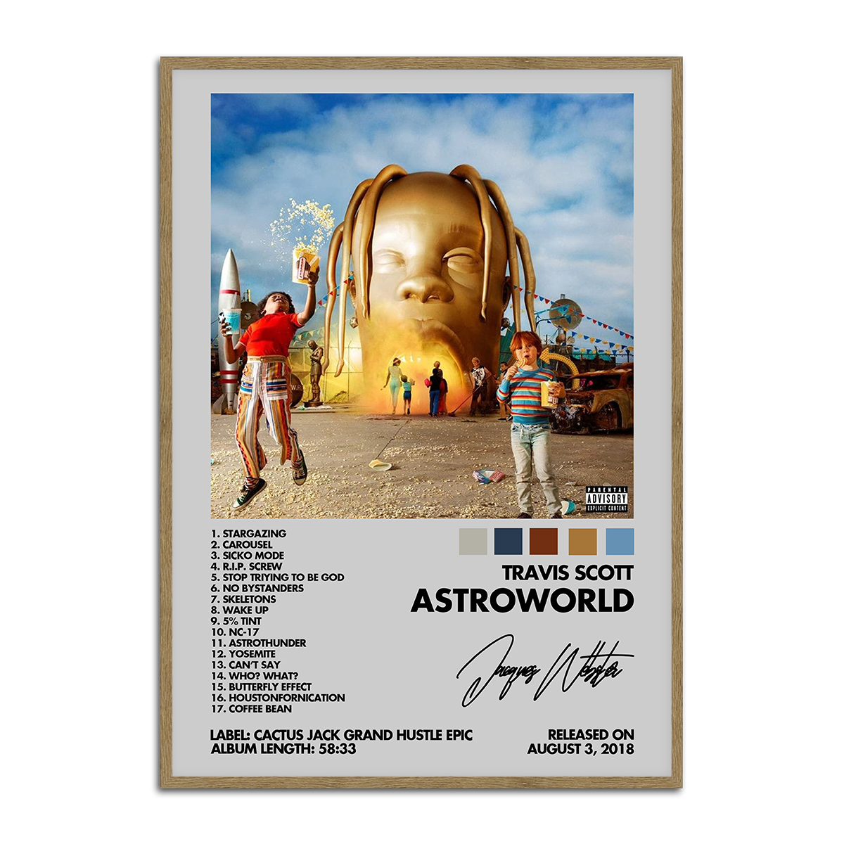 Astroworld by Travis Scott Metal Wall Art
