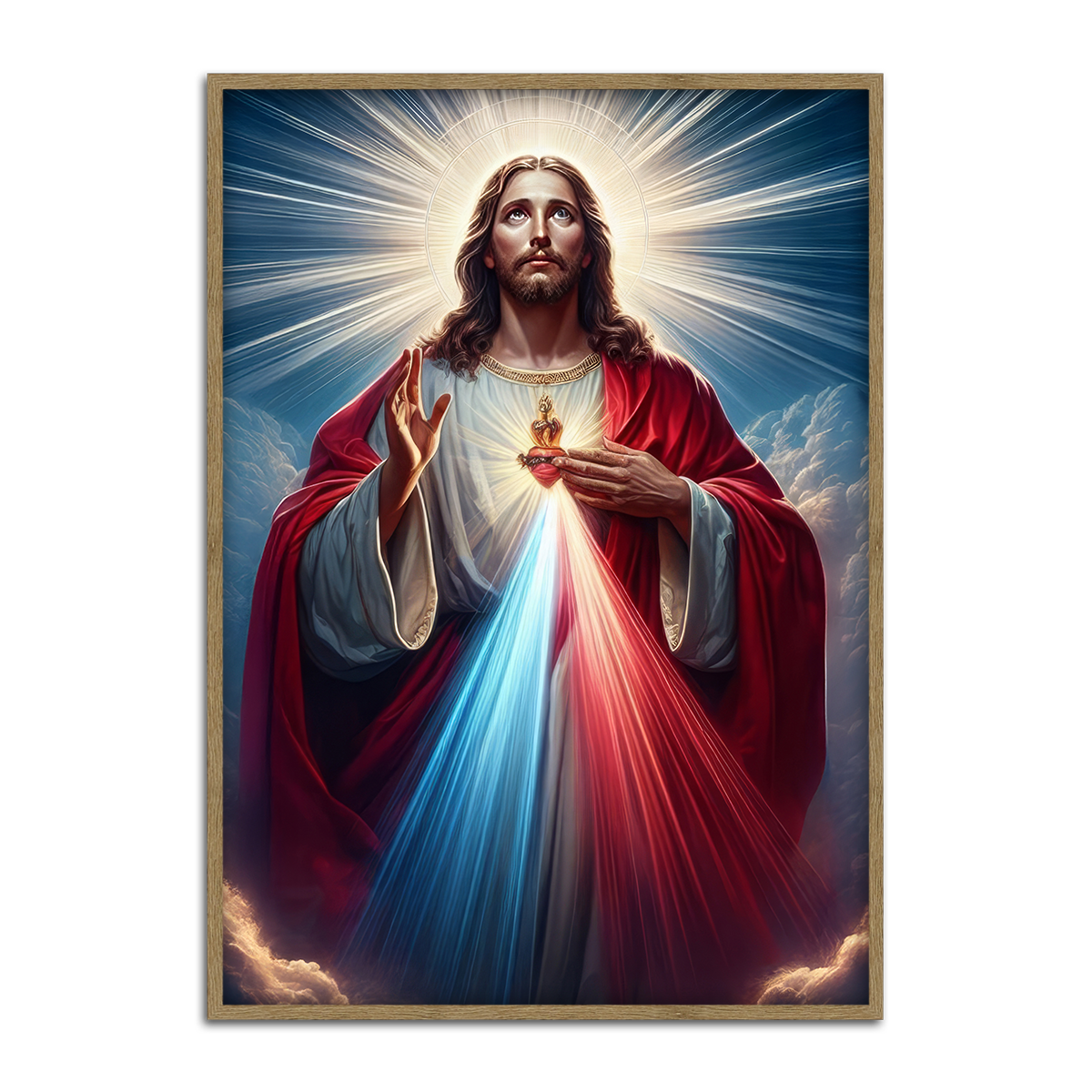 Divine Mercy of Jesus – Sacred Light Metal Wall Art