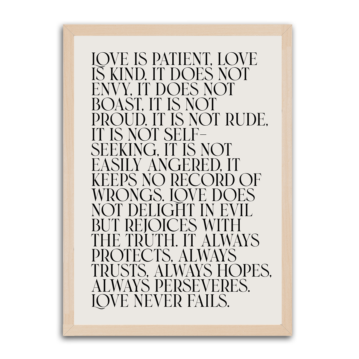 Love is Patient HD Metal Wall Art