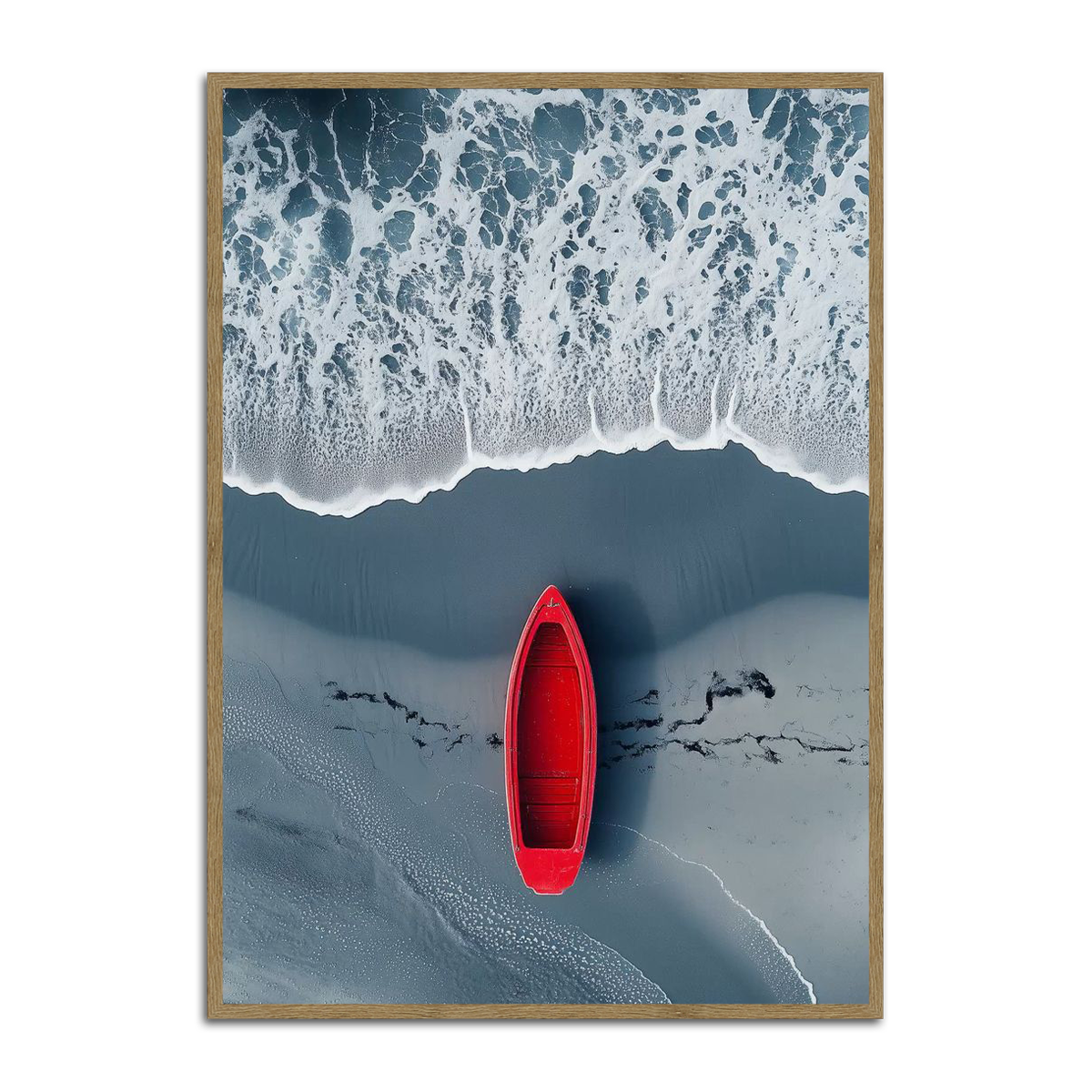 Solitude at Sea Beach Metal Wall Art