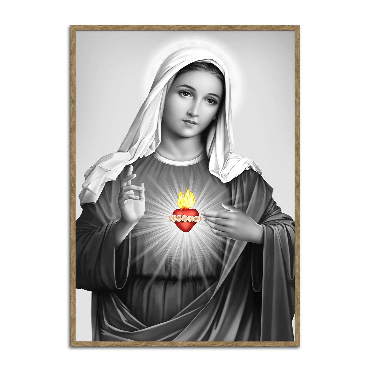 Immaculate Heart of Mary Metal Wall Art