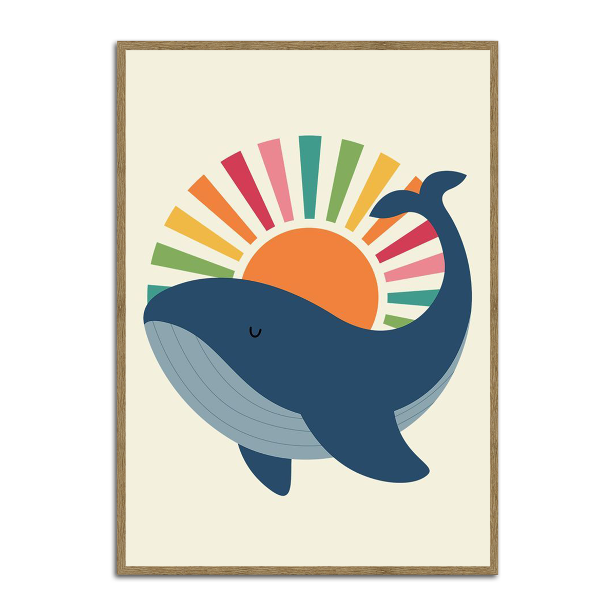 Ocean Whale Kids Metal Wall Art