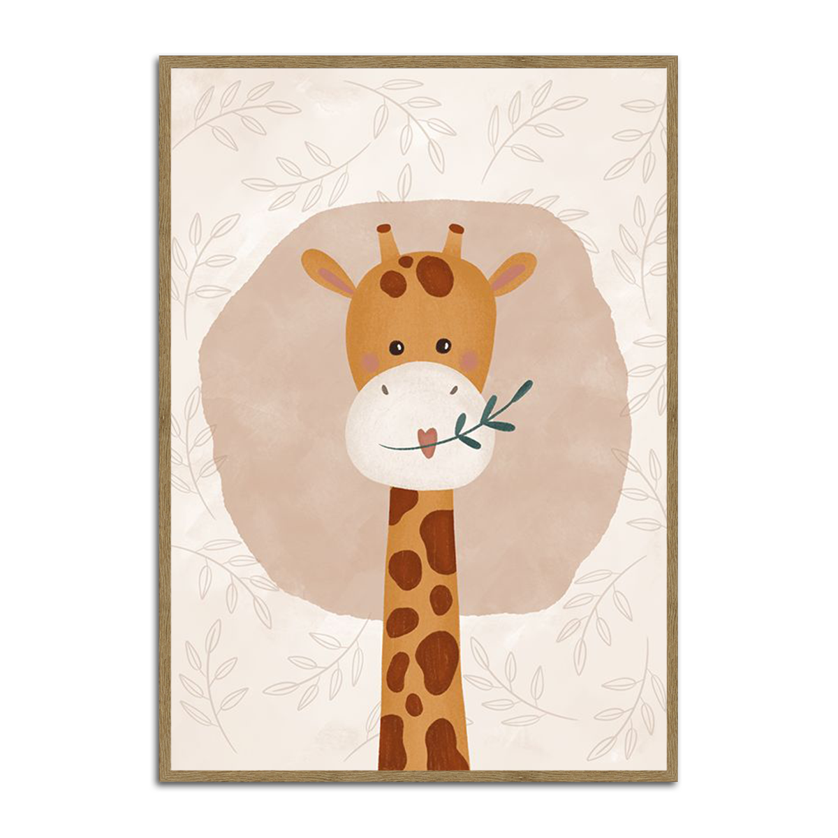 Baby Giraffe Nursery Metal Wall Art