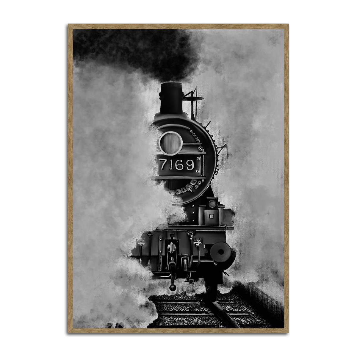 “The Journey Begins” – Steam Train Metal Wall Art