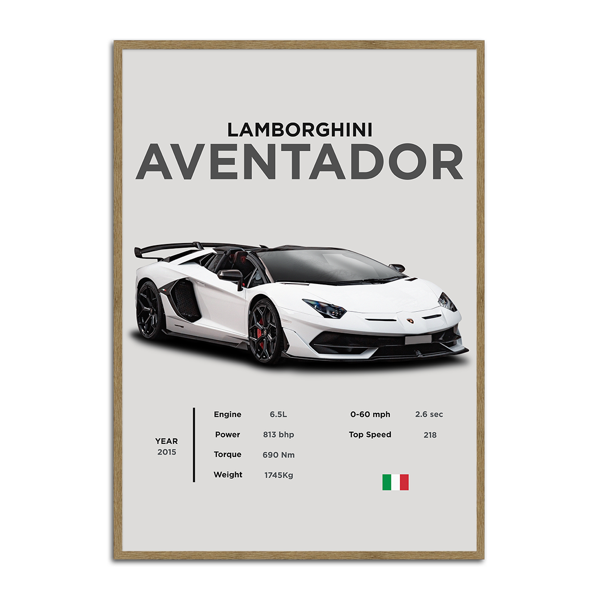 Lamborghini Aventador Metal Wall Art