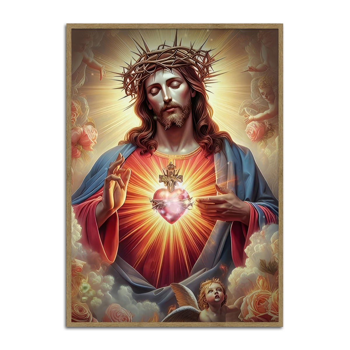 Sacred Heart Devotion – Jesus Metal Wall Art