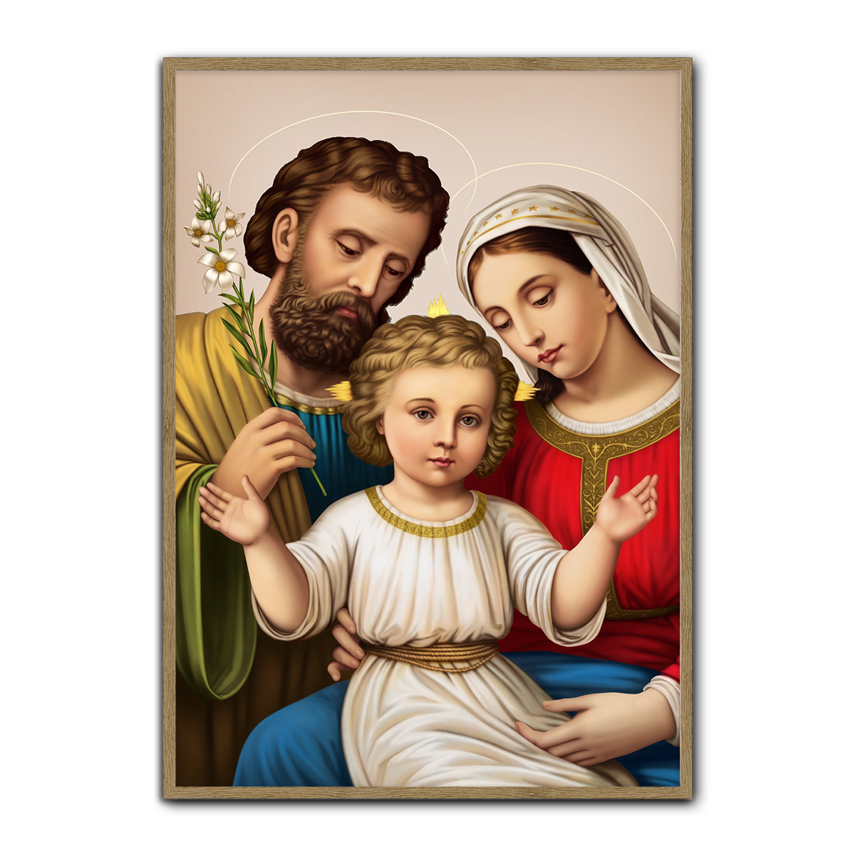 Blessed Home – Holy Family HD Metal Christian Wall Art