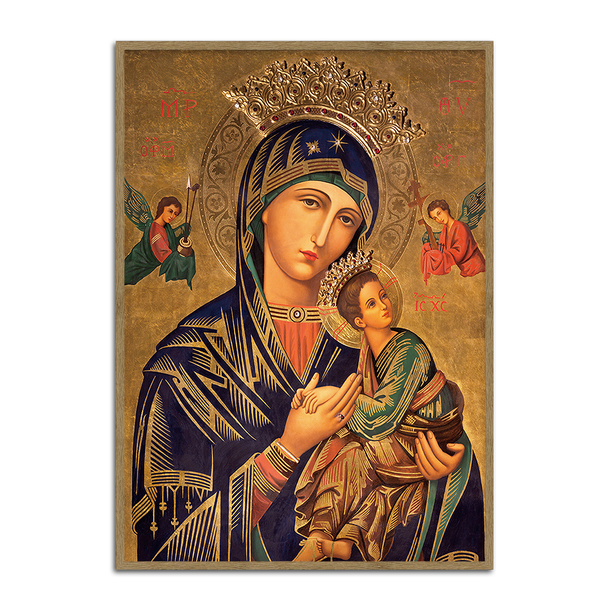 Blessed Mother and Child – Eternal Grace Metal Wall Art