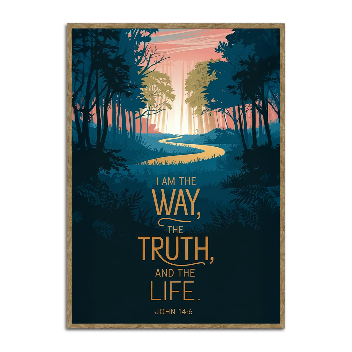 “The Way, The Truth, The Life” – John 14:6 Christian Metal Wall Art
