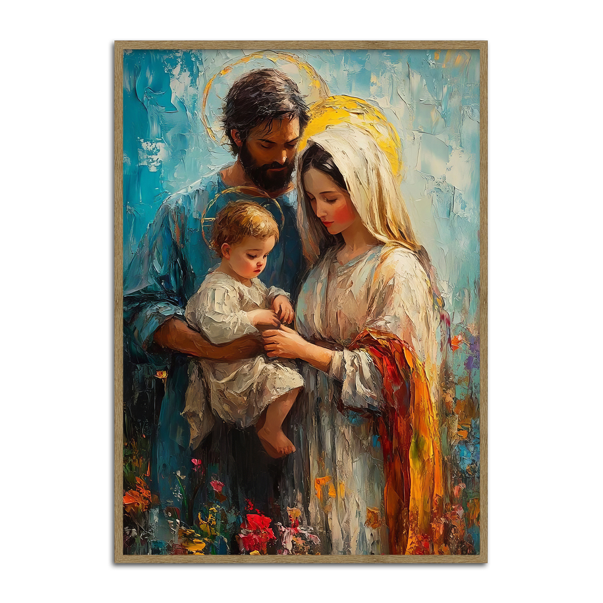 “Holy Family Blessing” – Christian Metal Wall Art