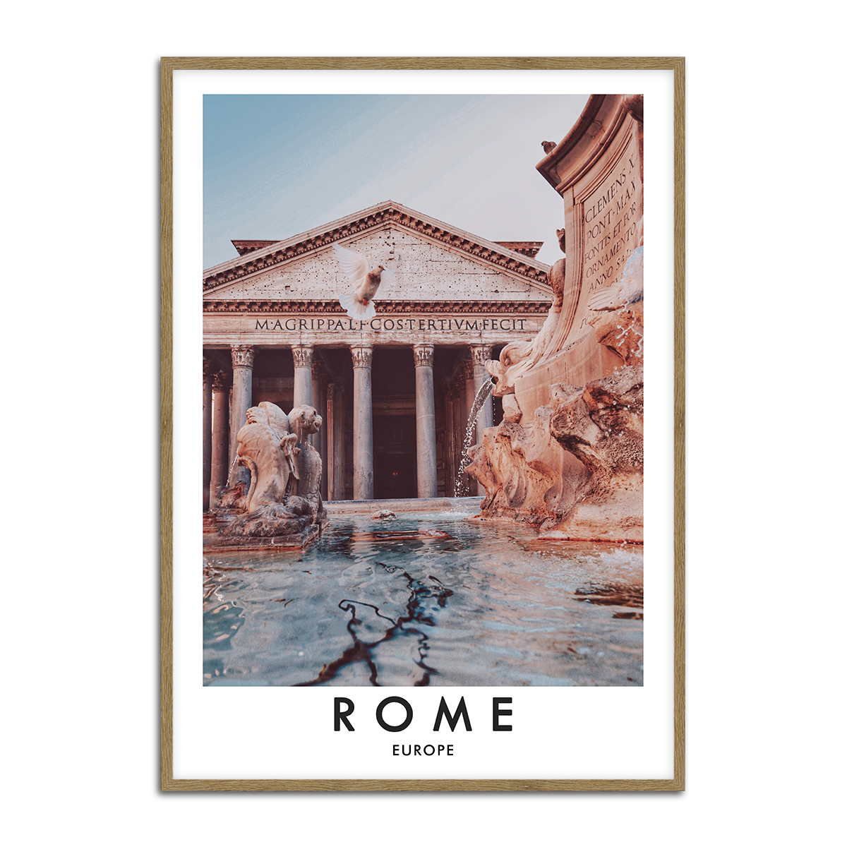 The Pantheon Rome Metal Wall Art