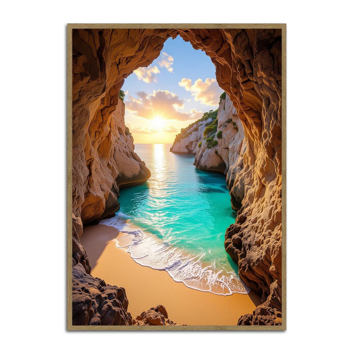 Hidden Paradise Beach Metal Wall Art – HD Metal Print