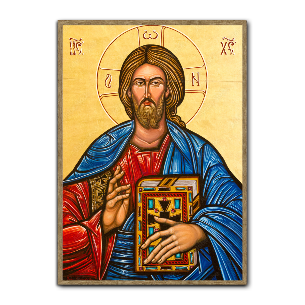 Jesus the Divine Word – Sacred Metal Wall Art