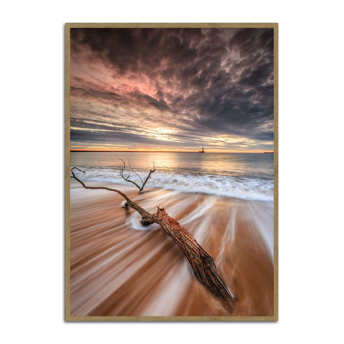 Driftwood Serenity Beach Metal Wall Art