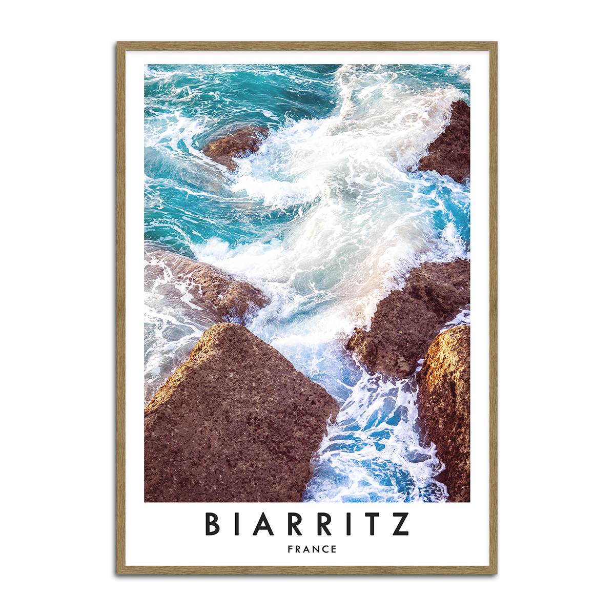 Biarritz Ocean View Metal Wall Art